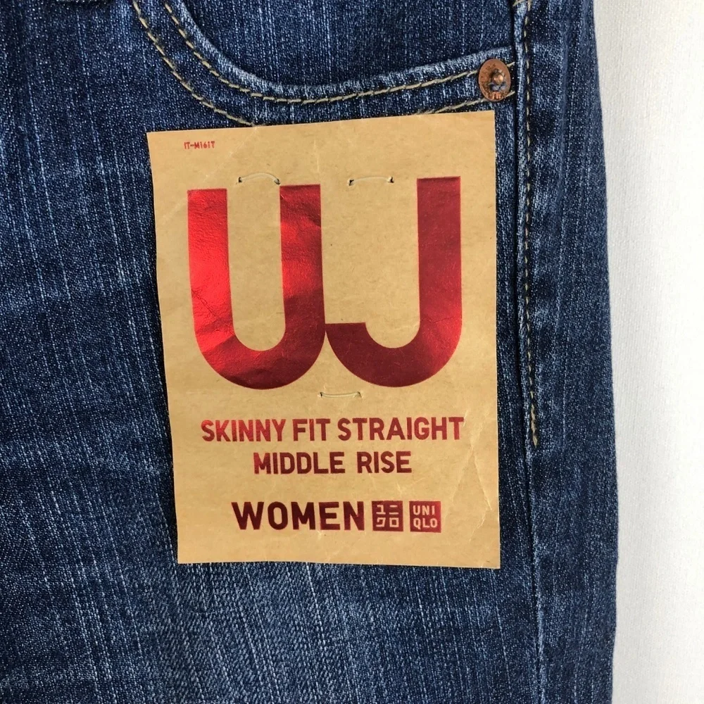Uniqlo Skinny Fit Straight Capri Jeans 00